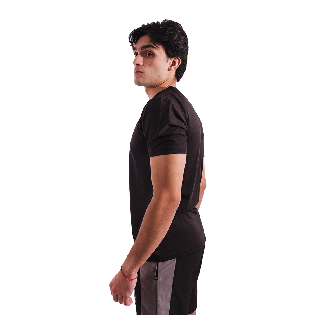 Playera Aca Poliéster Negro