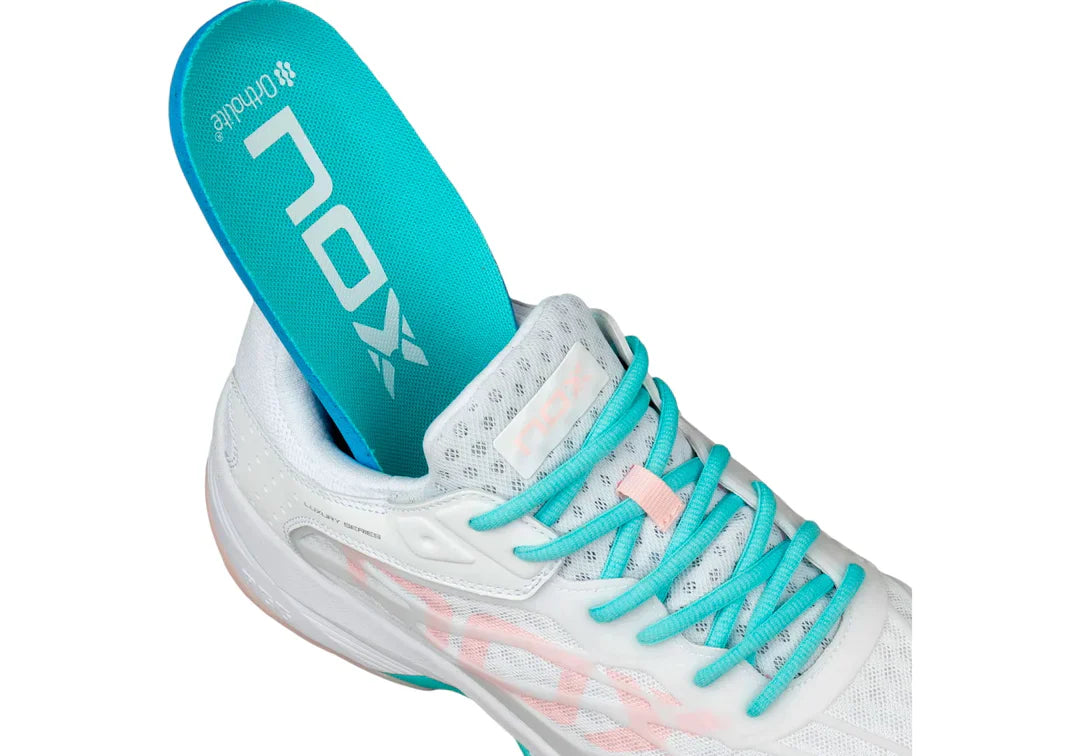 TENIS NOX AT10 LUX BLANCO/PURPURA