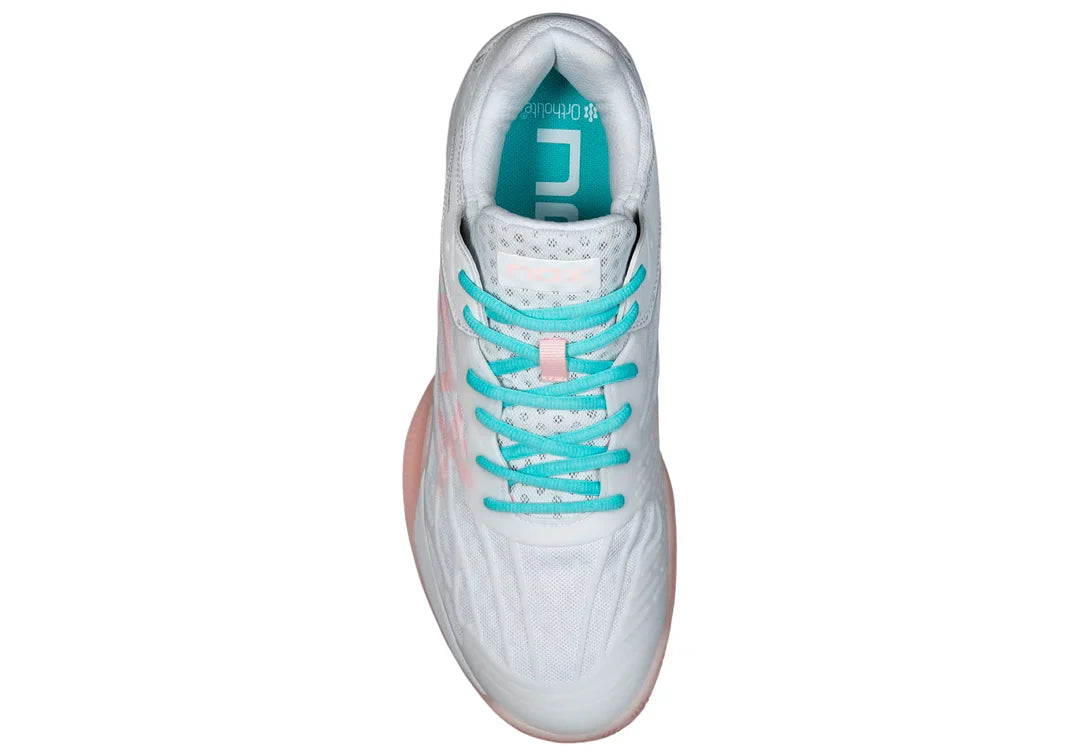 TENIS NOX AT10 LUX BLANCO/PURPURA