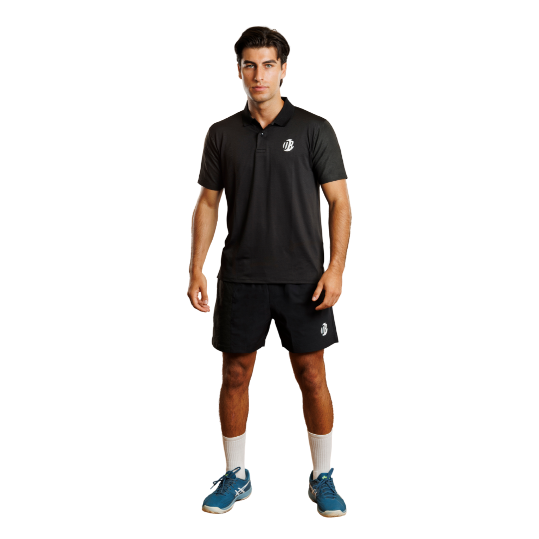 Playera Polo Drygame Negra