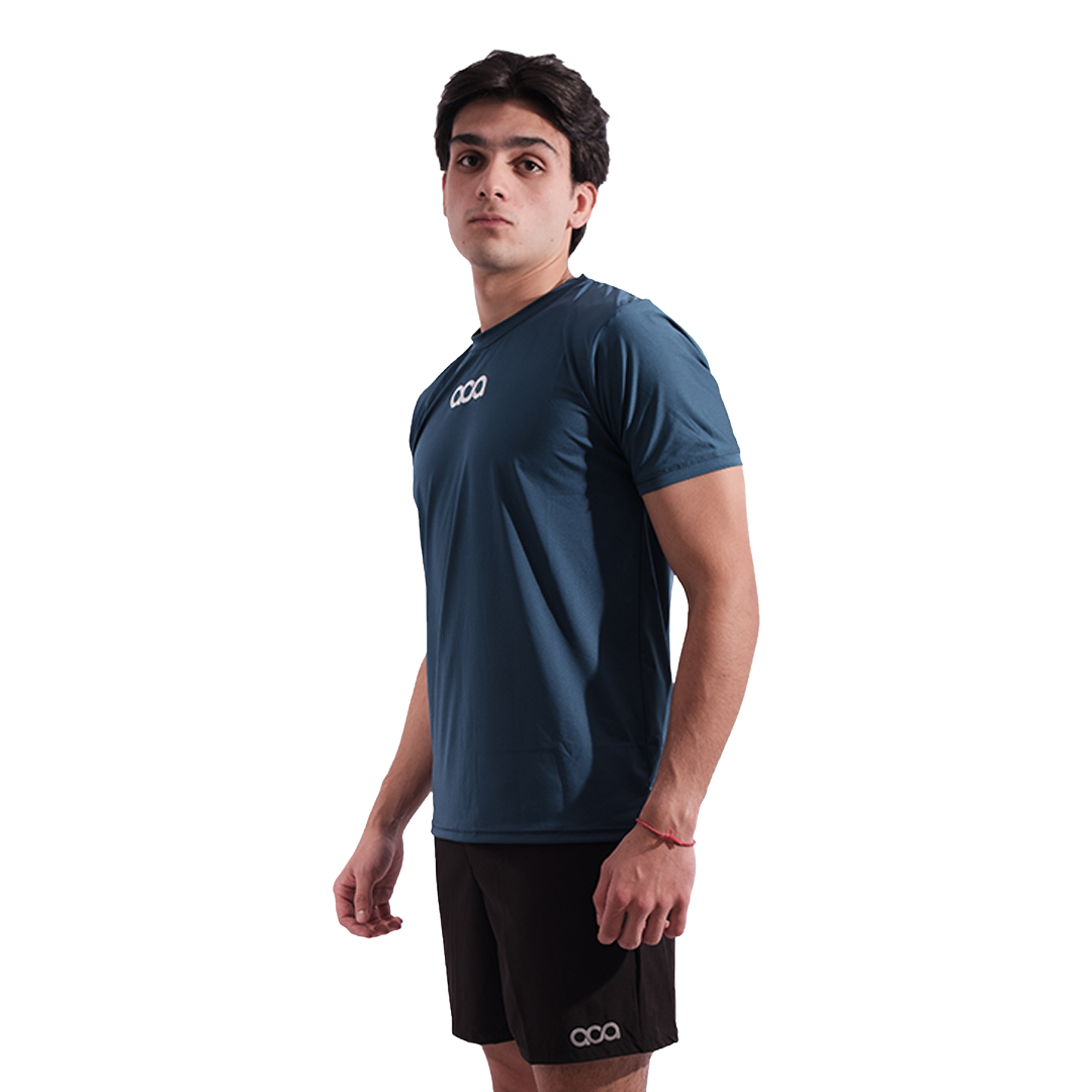 Playera Aca Poliéster Azul