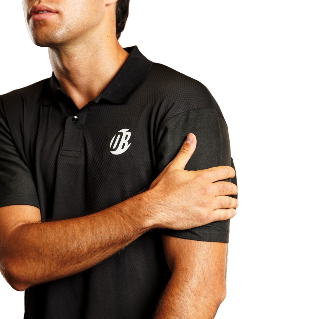 Playera Polo Drygame Negra