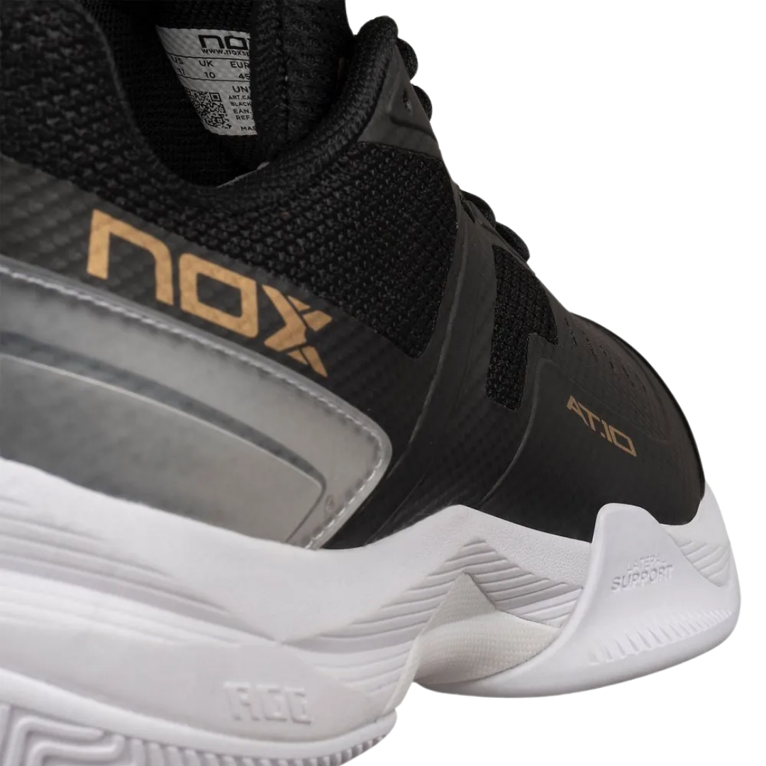Tenis Nox AT10 Pro Negro/Dorado