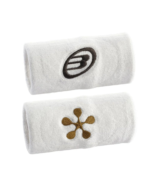 BULLPADEL MUÑEQUERA BLANCO PIEDRA