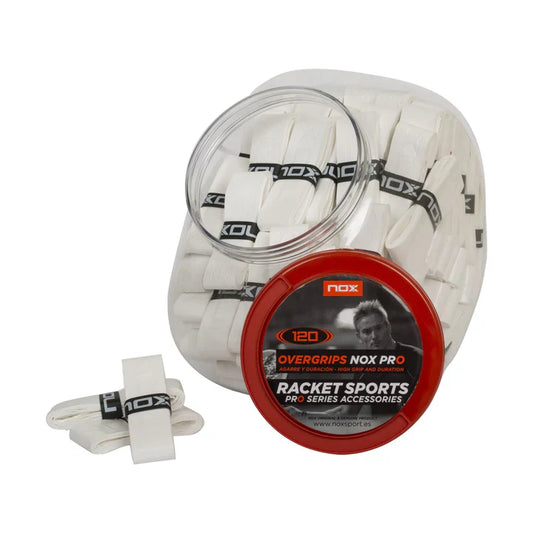 NOX BOTE 120 OVERGRIPS PRO BLANCO LISO